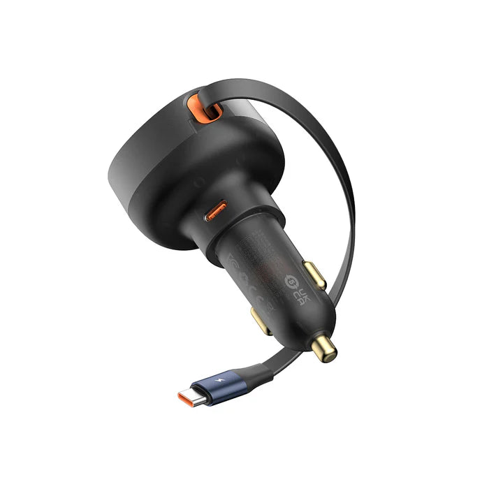 Enjoyment Pro Car Charger 1U  + C & iP Cable 60W